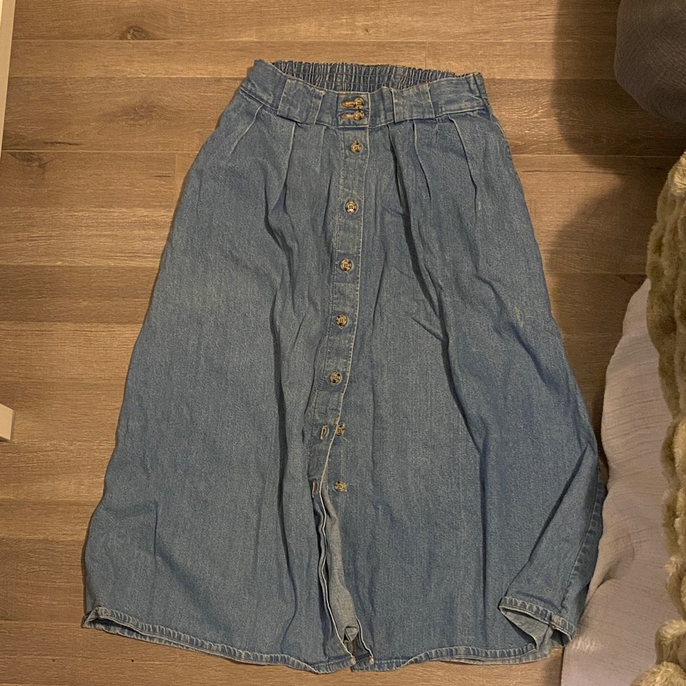 Cabin Creek Blue A-Line Denim Skirt